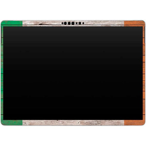 Ireland Flag Dark Wood Surface Pro 8 Skin